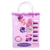 Set Accesorii Par Pentru Fete, 36 Bucăți, Multicolor, Geantă 19x32x3cm, Oem