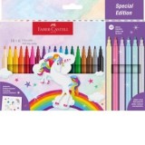 Carioca unicorni Faber-Castell 18 + 6 culori /set