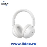 Casti Over-Ear, Sound Isolation, Bletooth 5.3, Foldable, Bass 30 Max, Type-C - Baseus Bass 30 Max (A00070700211-00) - Moon White