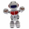 Robot de jucarie cu luminite si sunete, merge si danseaza, alb - 58646