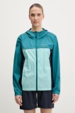Columbia jachetă de exterior Crested Canyon Windbreaker culoarea turcoaz, 2116481