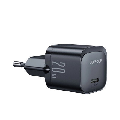 Mini &amp;icirc;ncărcător USB C 20W PD JR-TCF02 - negru Joyroom foto