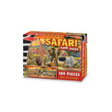 Puzzle de podea Safari, 6 ani+, 100 piese, Melissa&amp;Doug