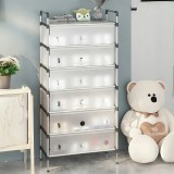Organizator multifunctional cu 7 rafturi
