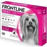 Frontline Tri-Act C&acirc;ine XS (2.5-5 kg) &ndash; 3 pipete spot-on
