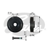 GATES TVD1006A DriveAlign&reg; Fulie curea, arbore cotit