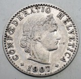 1.351 ELVETIA 20 RAPPEN 1907 B