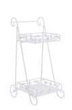 Cumpara ieftin Raft pardoseala 2 polite fier alb 42 x 38 x 79 cm