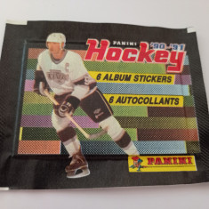 PANINI Hockey 1990-91 - pliculete sigilate cu 6 stickere