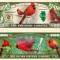 !!! SUA = FANTASY NOTE (TJ6) = ILLINOIS , THE NORTHERN CARDINAL - 2017 - UNC