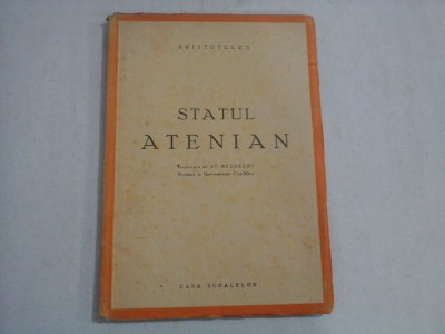 STATUL ATENIAN (Editie Interbelica) - ARISTOTELES foto