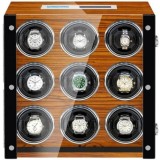 Cumpara ieftin Cutie intors ceasuri automatice iUni, Luxury Watch Winder 9, Touchscreen, Maro