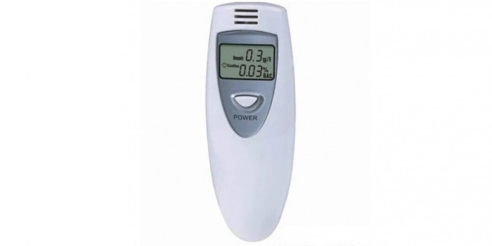 Tester digital de alcoolemie cu precizie si acuratete mare pentru masurarea precisa a BAC, Alb