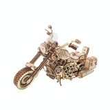 Puzzle 3D - Cruiser Motorcycle, 420 piese | Robotime