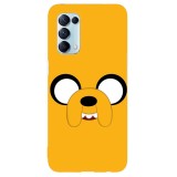 Husa compatibila cu Oppo A5 (2020) model Adventure time Jake, Silicon, TPU, Viceversa, Transparent, Carcasa