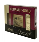 Aur Comestibil Gourmet Gold 23K - Set Lux cu Foite, Pudra si Pensula pentru Decorare Torturi, Prajituri, Bauturi