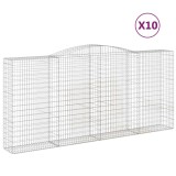 Cumpara ieftin Cosuri gabion arcuite 10 buc, 400x50x180/200cm, fier galvanizat