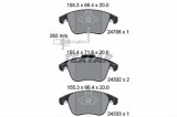 Set placute frana TEXTAR 2470601
