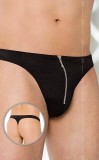 Chiloti Tanga Cu Fermoar, Negru, XL, Softline