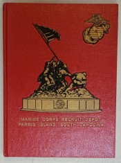 UNITED STATES MARINE CORPS , PARRIS ISLAND , SC , RECRUIT TRAINING REGIMENT , ALBUM DE PREZENTARE , FOTO + TEXT , ANII &#039;90