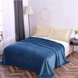 Cumpara ieftin Patura Cocolino Uni Pentru Pat Dublu Albastra-LJJ50