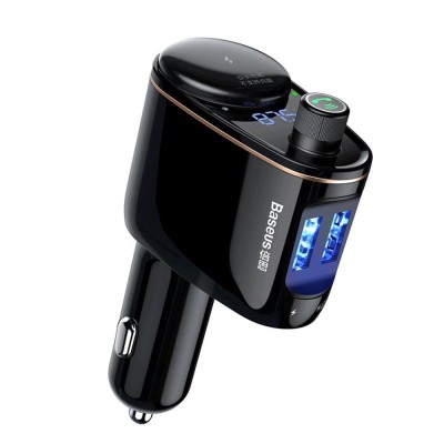 Modulator FM Bluetooth, incarcator bricheta auto Baseus S-06 foto