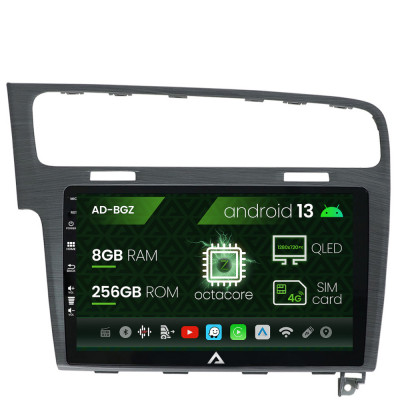 Navigatie Volkswagen GOLF 7, Android 13, Z-Octacore 8GB RAM + 256GB ROM, 10.1 Inch - AD-BGZ10008+AD-BGRKIT023A foto