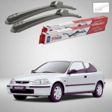 Ștergătoare Honda Civic Gen VI (EJ/EK) Hatchback 3U 1995-2001 | Set Față Flat &ndash; TeamCar&reg;