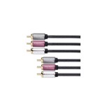 Cablu 3x RCA - 3RCA 1.8m Audio Profesional Kruger&amp;Matz, KRUGER And MATZ