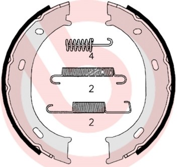 BREMBO S 50 510 ESSENTIAL LINE Set saboti frana, frana de mana foto