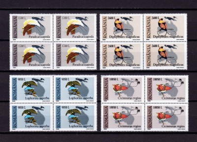✅ RO 2000 , LP 1507 ,&amp;quot;Muzeul Antipa - Pasarea Paradis&amp;quot; , serie bloc de 4 ,MNH foto