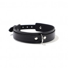 Choker Ring Fetish Love, Piele Ecologica, Negru