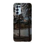 Husa compatibila cu Oppo A77 model Desolated forest lake, Silicon, TPU, Viceversa, Transparent, Carcasa