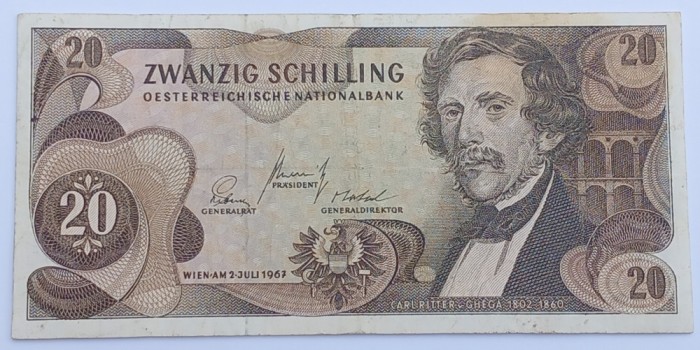 Austria , 20 Shillings 1967