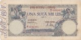 Bancnotă Rom&acirc;nia 100.000 lei 7 august 1945, dată rară, seria B/J 0041495