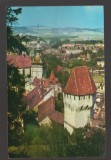 CPIB 23624 CARTE POSTALA - SIGHISOARA, CIRCULATA, 1966, STAMPILE, TIMBRU