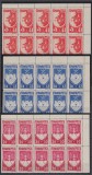 ROMANIA 1942 LP 148 I - 1 AN DE LA DESROBIRE BUCOVINA BLOCURI DE 10 TIMBRE MNH