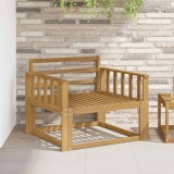 vidaXL Canapea Medie pentru Exterior Lemn Solid de Acacia Alb 3439003