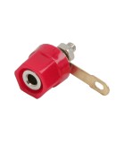 Mufa banana mama 4mm montabil executie din plastic rosu, Oem