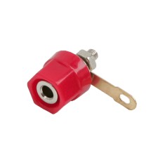 Mufa banana mama 4mm montabil executie din plastic rosu