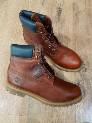 Bocanci dama TIMBERLAND 6 inch originali noi piele waterproof 41.5 foto