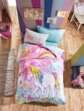 Cumpara ieftin Lenjerie de pat pentru o persoana Dream, Cotton Box, 3 piese, 160 x 240 cm, 100% bumbac ranforce, multicolora