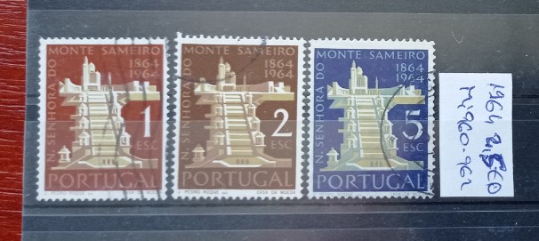 TS21 - Timbre serie Portugal - Protugalia - 1964 Mi960-962