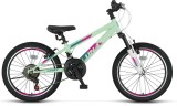 Bicicleta MTB Umit Luna Lady, culoare menta, roata 26", cadru din otel Cod:62669000001