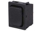 Comutator Bascule DP3T 6A 250V Negru