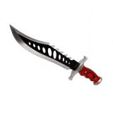 Cumpara ieftin Cutit Vanatoare Bowie Pro 38cm, Otel Inoxidabil, Teaca Inclusa, Lemn, Durabil, Lama 24cm, Camping, Drumetii