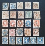 AUSTRIA-1855/90-lot clasic-stampilate-