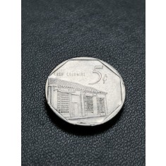 B 11 Moneda 5 Centavos Cuba 2000