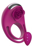Inel de Penis Put a Ring On It, Remote Control, 7 Moduri Vibratii, Silicon, USB, Mov, 8.5 cm