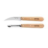 Set pentru decojit, 2 piese, inox, &quot;Les Essentiels&quot; - Opinel